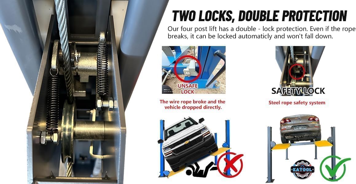 KATOOL 4 post car lift worth buying,should I buy KATOOL 4 post lift,KATOOL 4H850 pros and cons,best 4 post lift for home garage,KATOOL 8500lb lift honest assessment,4 post car lift for vehicle storage unboxing and complete package contents