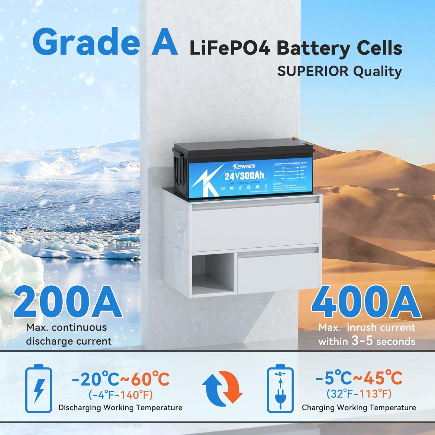 KEPWORTH 24V 300Ah battery worth it,should I buy KEPWORTH 24V battery,KEPWORTH LiFePO4 vs alternatives,KEPWORTH 24V 300Ah pros cons,best 24V lithium battery for RV,KEPWORTH battery for solar system performance testing and real-world results