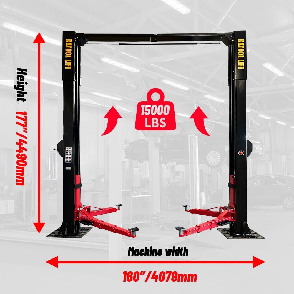 KT-M150D car lift worth buying,should I buy the KT-M150D lift,KT-M150D vs other 2 post lifts,KT-M150D pros and cons,best 15000lb lift for garage,AUTOKATO KT-M150D honest experience unboxing and complete package contents