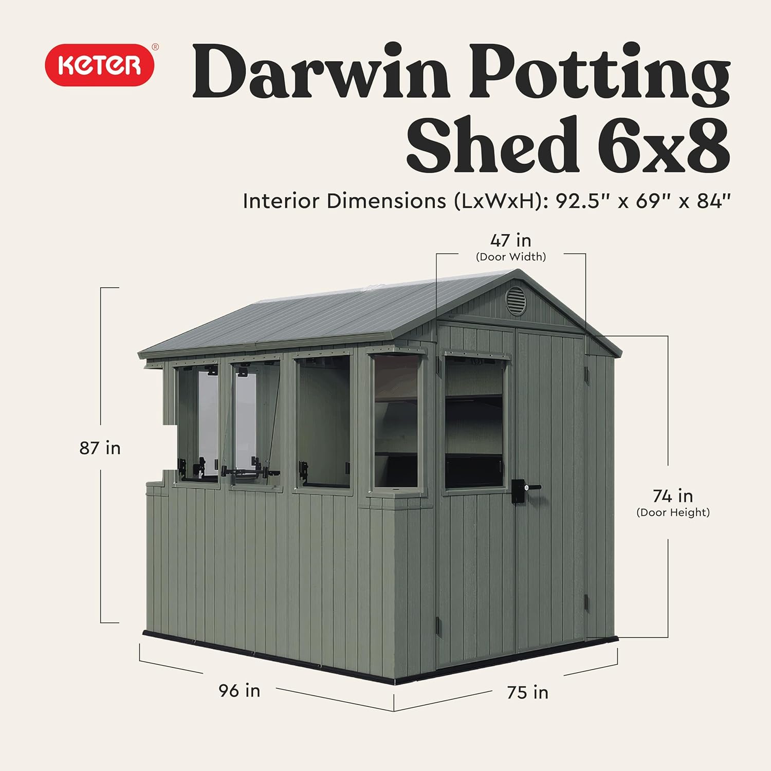 Keter Darwin 6x8 potting shed pros cons,should I buy Keter Darwin potting shed,Keter Darwin vs other resin sheds,Keter Darwin potting shed features,best potting shed for backyard,Keter Darwin shed worth buying unboxing and complete package contents