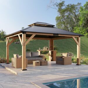 Image 1 of LUXOAK 13x15 wood gazebo buy