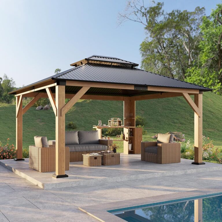 Image 1 of LUXOAK 13x15 wood gazebo buy