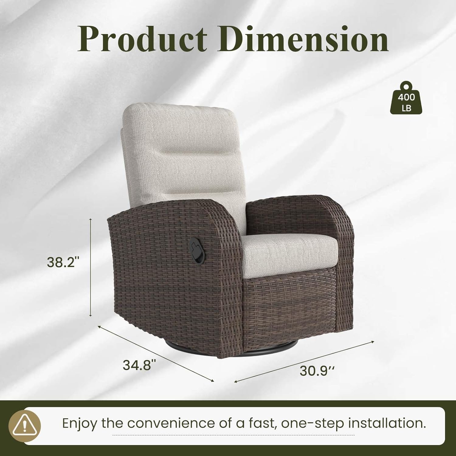 LayinSun oversized wicker outdoor swivel glider recliner,should I buy LayinSun outdoor recliner,LayinSun patio glider vs competitors,LayinSun recliner pros cons,best oversized swivel recliner for patio,LayinSun chair worth buying unboxing and complete package contents