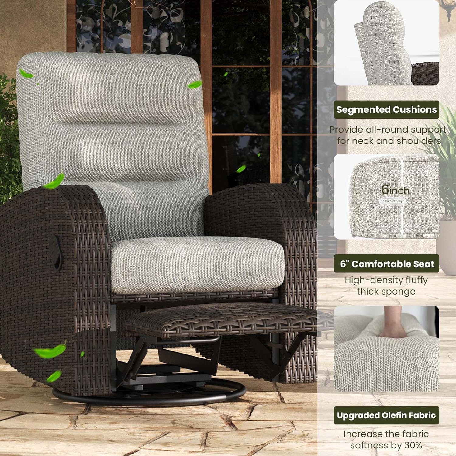 LayinSun oversized wicker outdoor swivel glider recliner,should I buy LayinSun outdoor recliner,LayinSun patio glider vs competitors,LayinSun recliner pros cons,best oversized swivel recliner for patio,LayinSun chair worth buying performance testing and real-world results