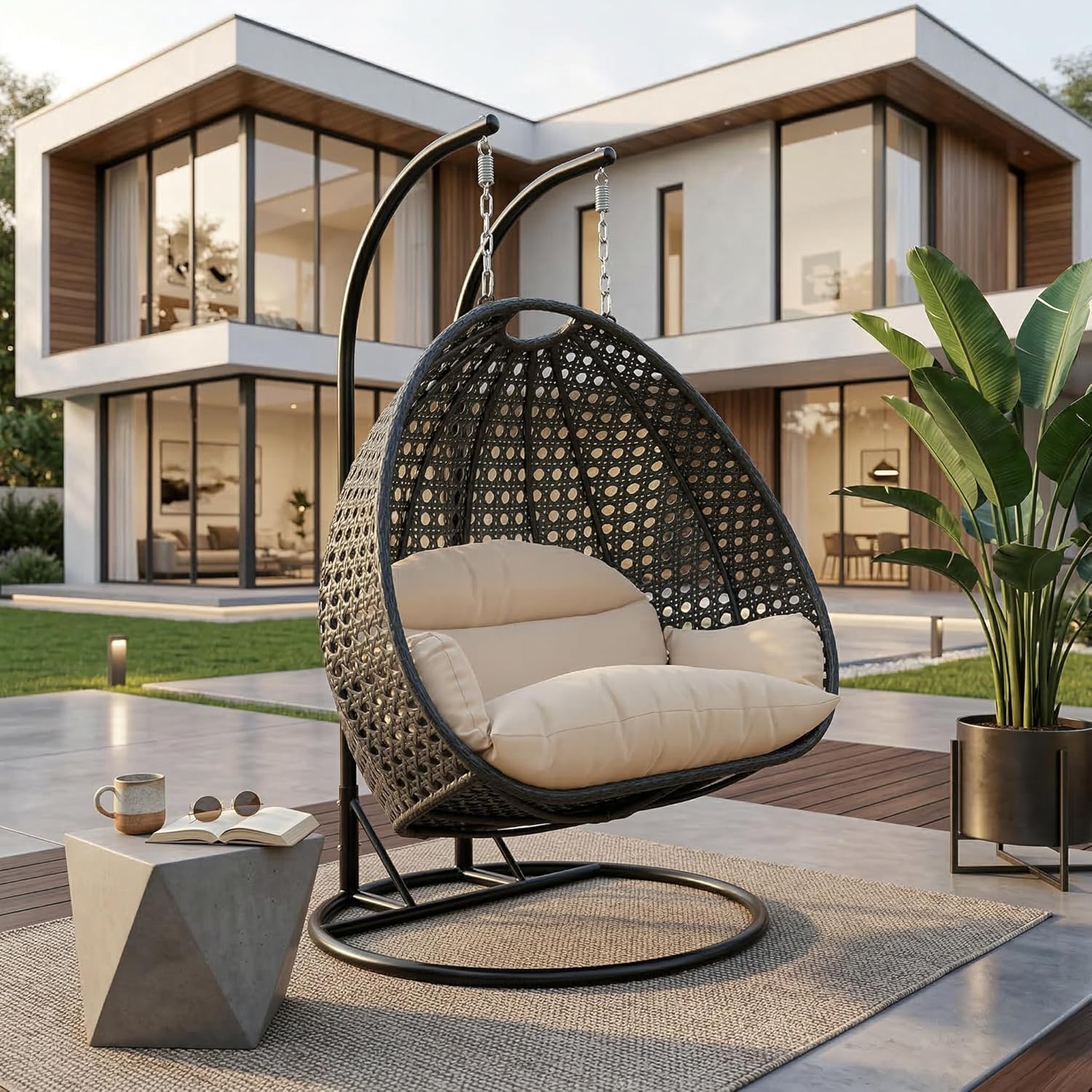 Step-by-step guide for LeisureMod 2 person hanging egg chair worth buying,best outdoor swing chair for two,LeisureMod egg chair pros cons,hanging egg chair for porch vs alternatives,can two people sit in hanging egg chair,heavy duty egg chair with stand - complete tutorial
