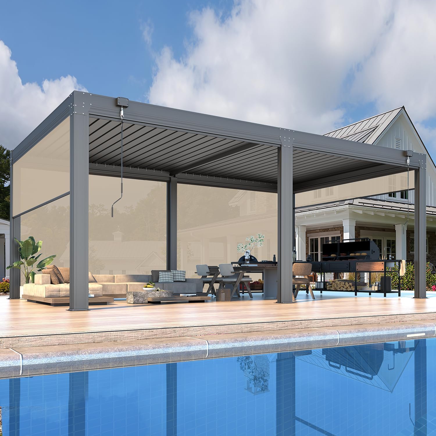Image 1 of MELLCOM louvered pergola worth buying