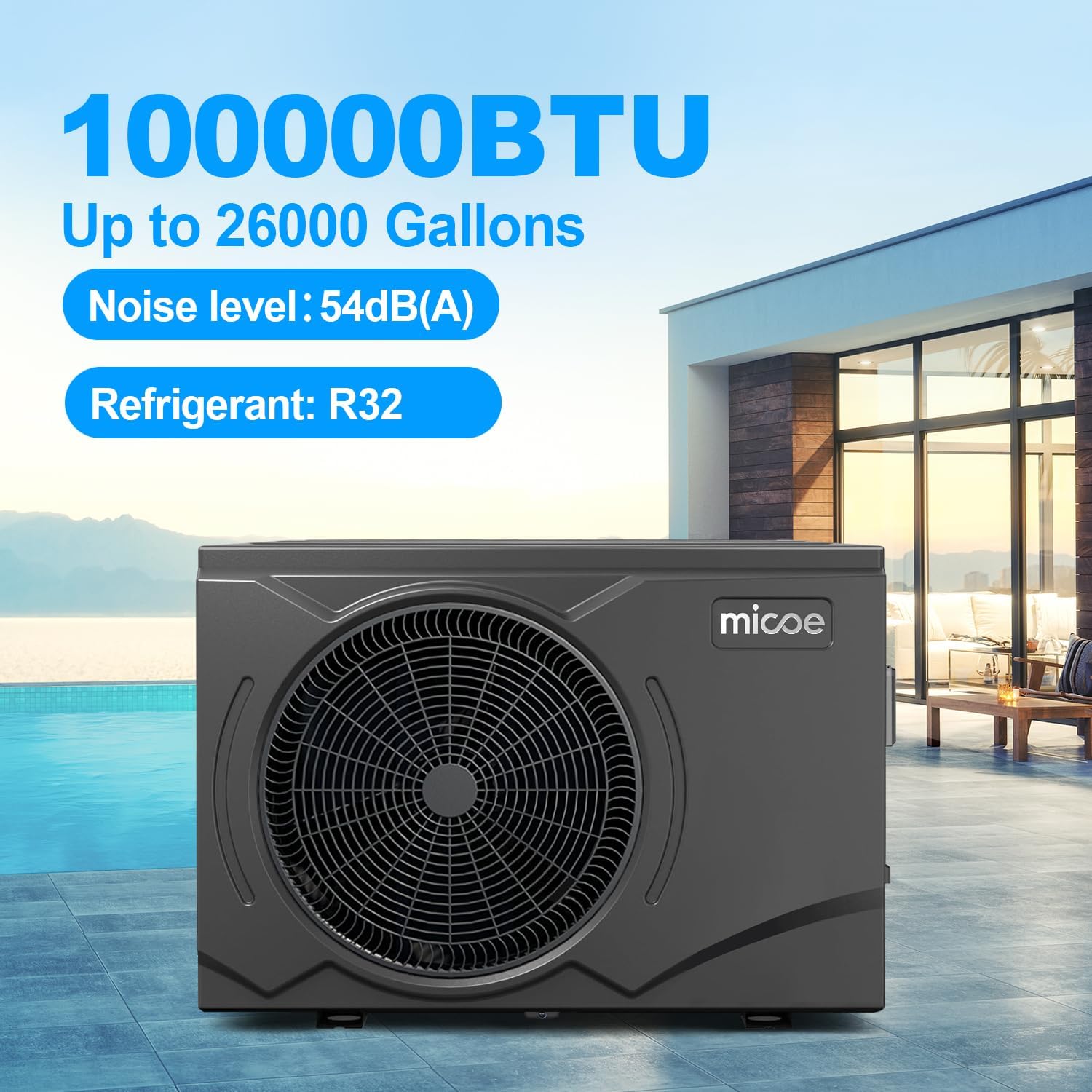 MICOE pool heat pump worth buying,should I buy MICOE pool heat pump,MICOE heat pump pros cons,best electric pool heater for inground pools,MICOE vs other pool heaters,MICOE 100k BTU heat pump honest unboxing and complete package contents