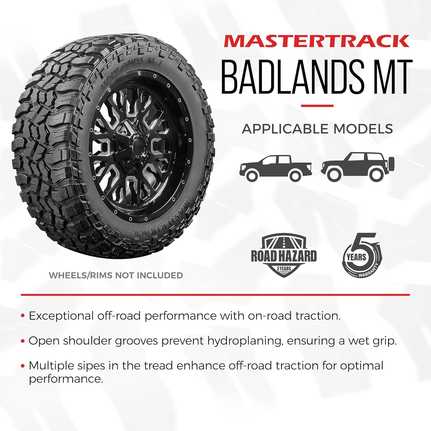 Mastertrack Badlands MT worth it,Mastertrack Badlands pros cons,Mastertrack Badlands vs alternatives,best mud terrain tires for truck,should I buy Mastertrack Badlands,Mastertrack Badlands honest opinion unboxing and complete package contents