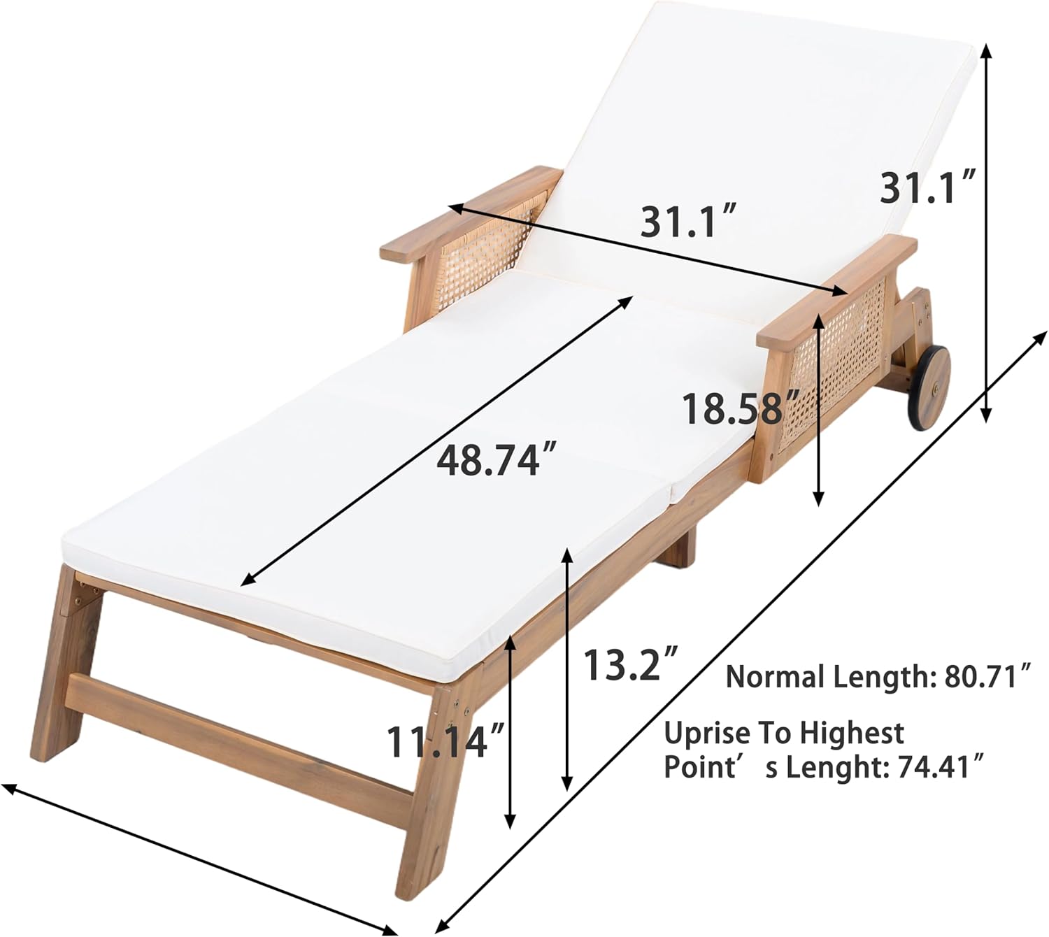 Merax acacia wood sun lounger value,is Merax sun lounger good for patio,Merax vs other wooden chaise lounges,Merax acacia lounger pros cons,heavy duty outdoor sun lounger worth buying,best retro wicker sun lounger for garden unboxing and complete package contents