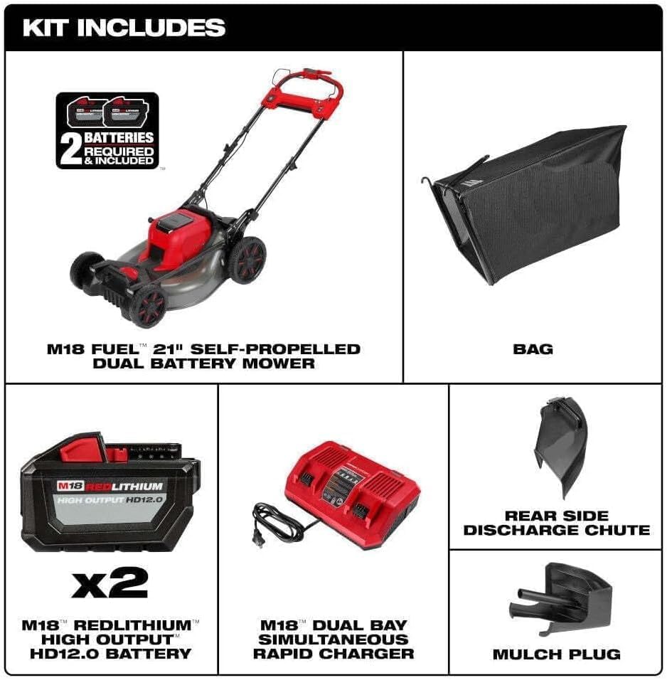 Milwaukee M18 Fuel mower worth buying,Milwaukee M18 mower pros cons,best battery self-propelled mower,Milwaukee M18 Fuel vs gas mower,should I buy Milwaukee M18 mower,Milwaukee 2823-22HD honest opinion unboxing and complete package contents