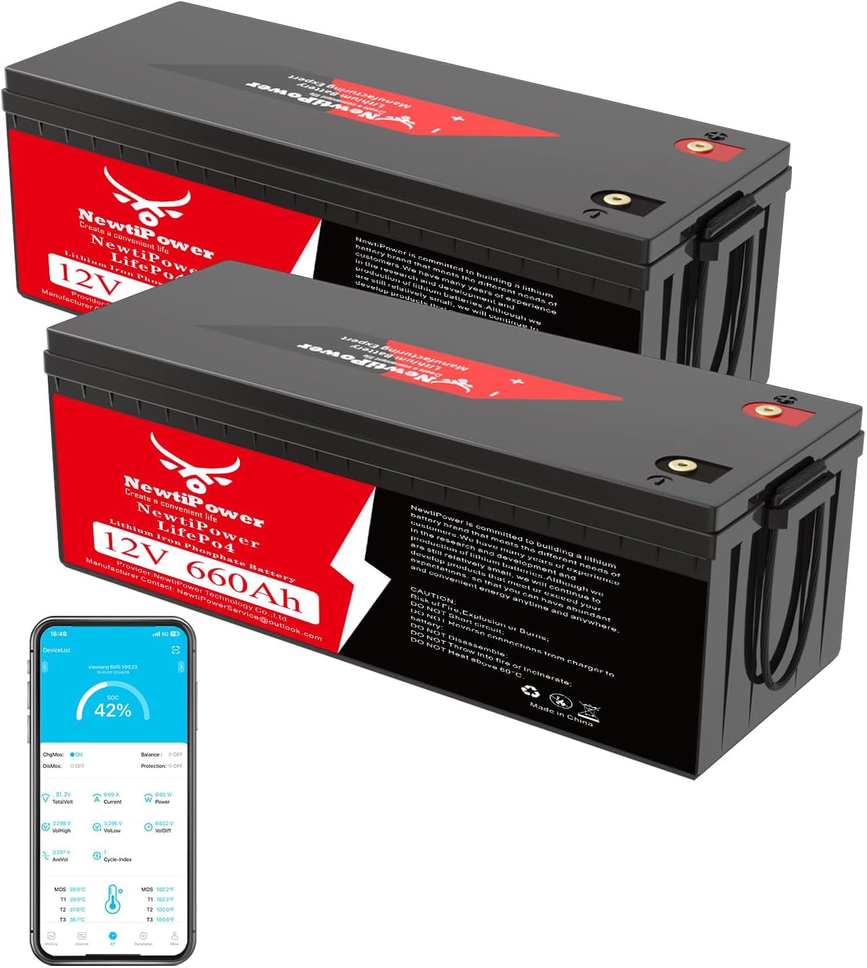 Image 1 of NewtiPower 660Ah LiFePO4 battery worth buying