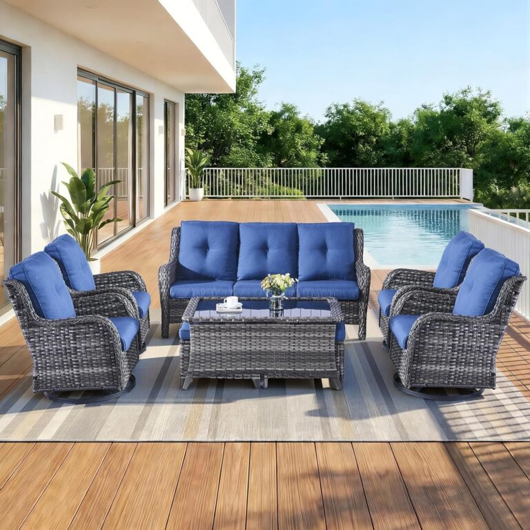 Image 1 of Opohoro 8-piece wicker patio set
