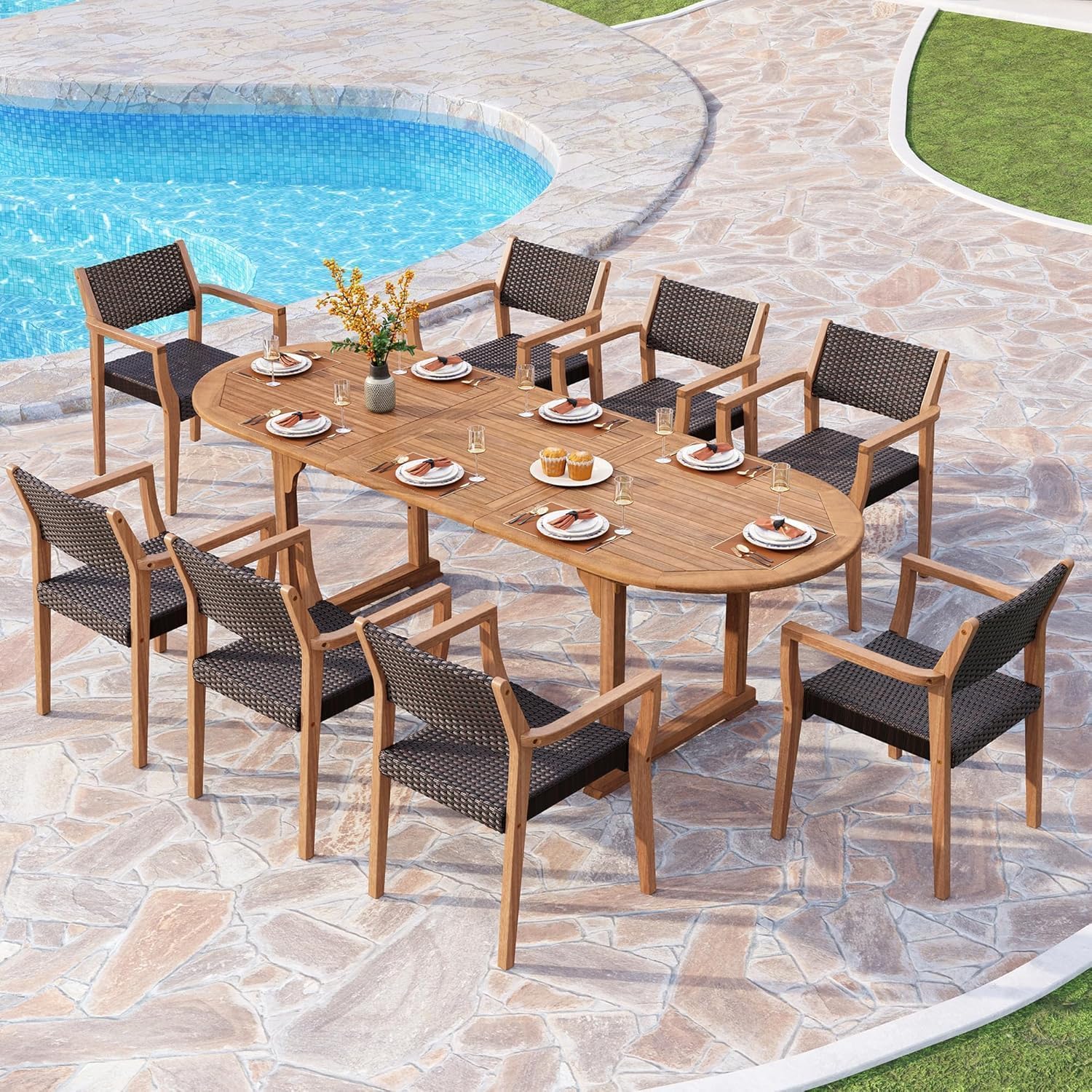 Image 1 of PHI VILLA acacia wood dining set worth it