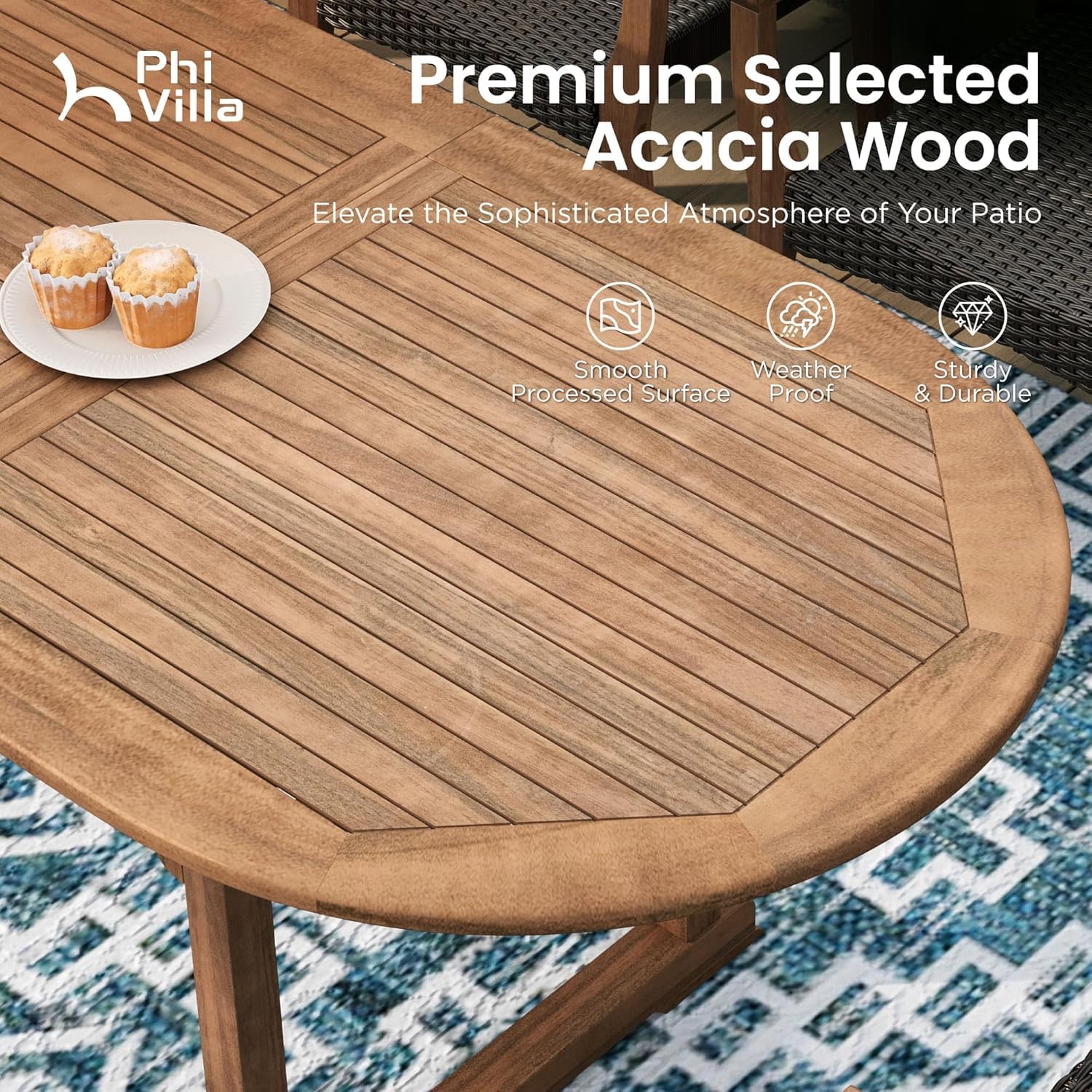 PHI VILLA acacia wood dining set worth it,PHI VILLA vs other outdoor dining sets,acacia wood dining set pros cons,best outdoor dining set for patio,should I buy PHI VILLA dining set,PHI VILLA dining set durability performance testing and real-world results