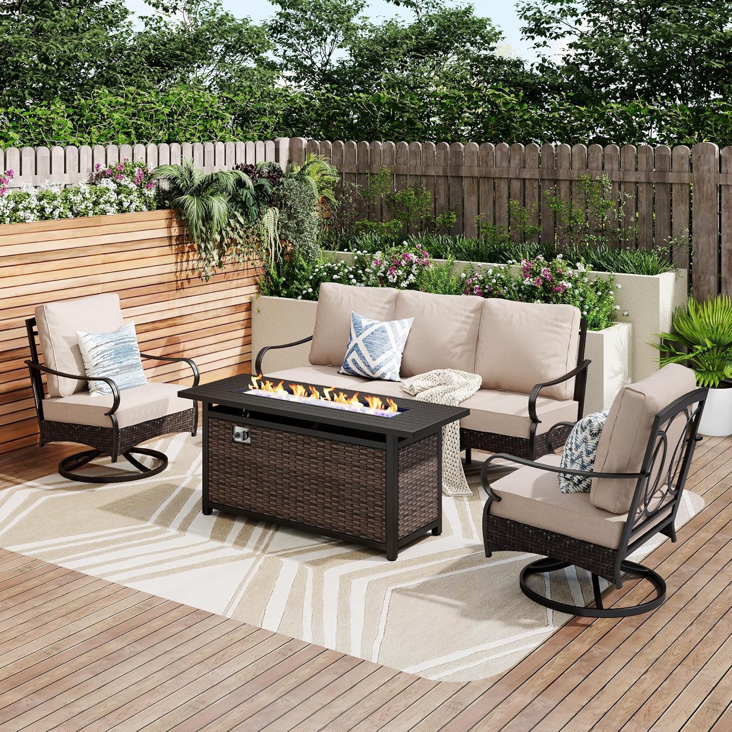 Image 1 of PHI VILLA patio fire pit set