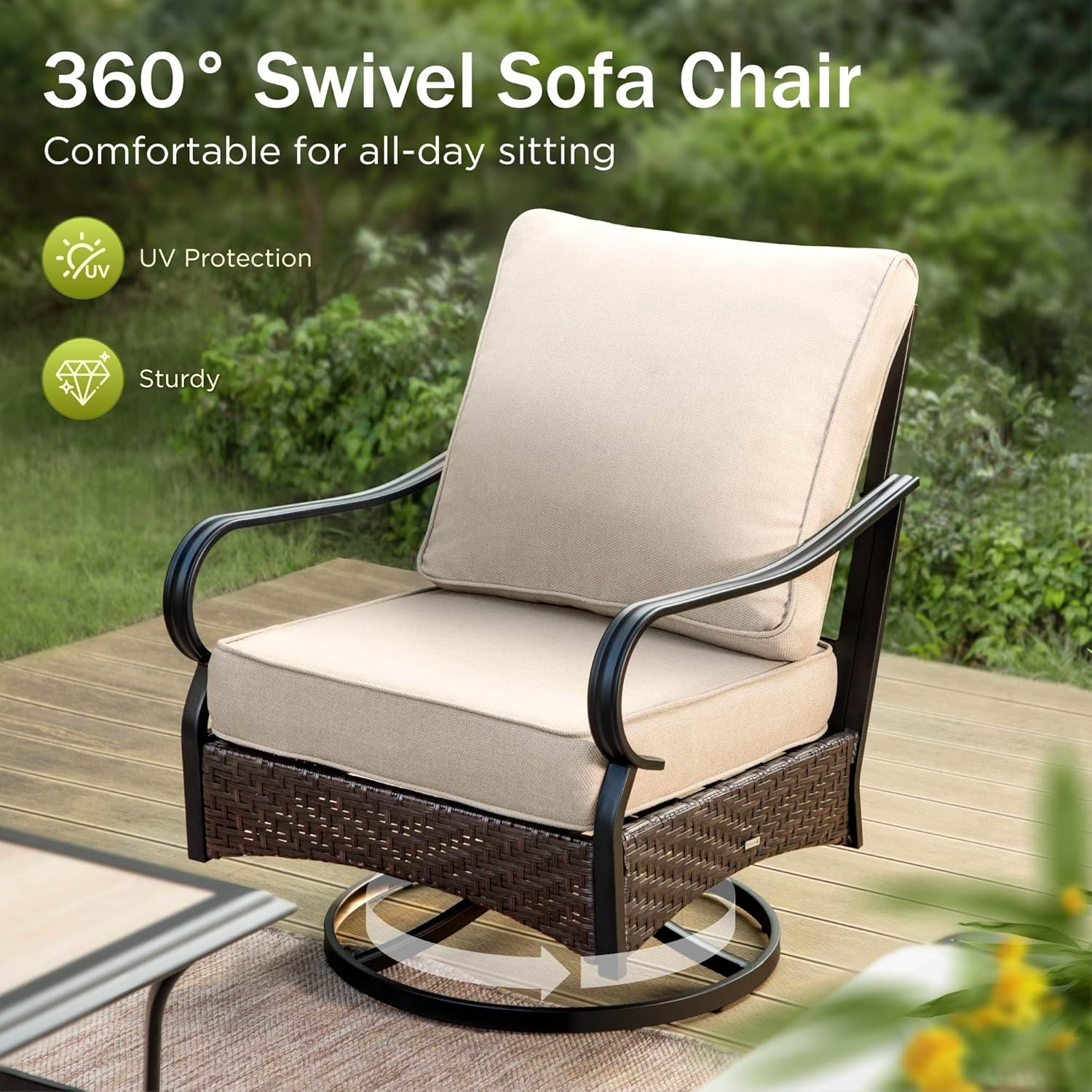 PHI VILLA patio fire pit set best outdoor patio furniture with fire pit PHI VILLA wicker sofa set review should I buy PHI VILLA fire pit table outdoor conversation set fire pit pros cons patio furniture with fire pit worth buying performance testing and real-world results