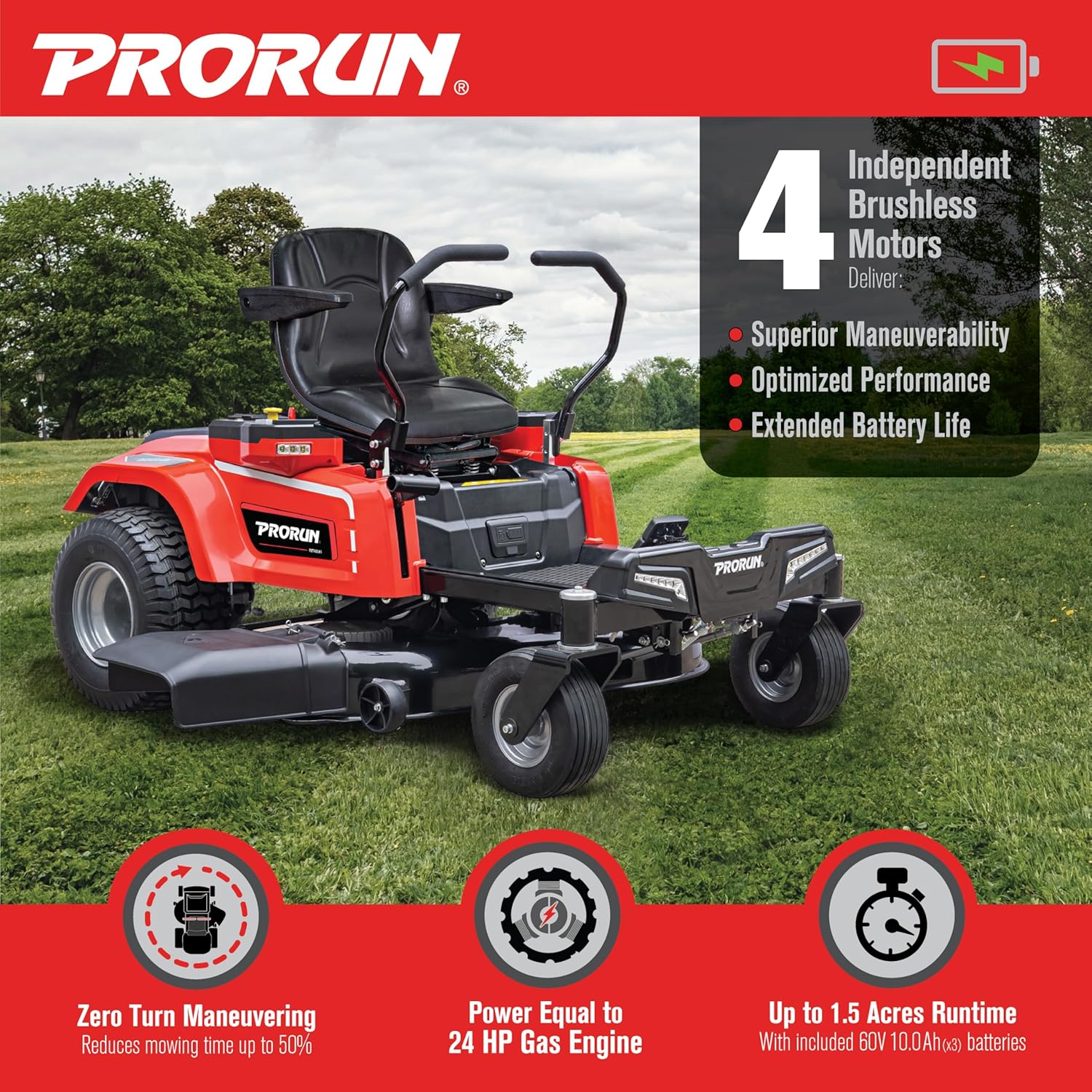 PRORUN 60V Zero Turn Mower worth it,should I buy PRORUN 60V mower,PRORUN 60V vs gas mower,PRORUN 60V pros cons,best battery riding mower for large lawns,PRORUN PZT60V42 honest assessment performance testing and real-world results