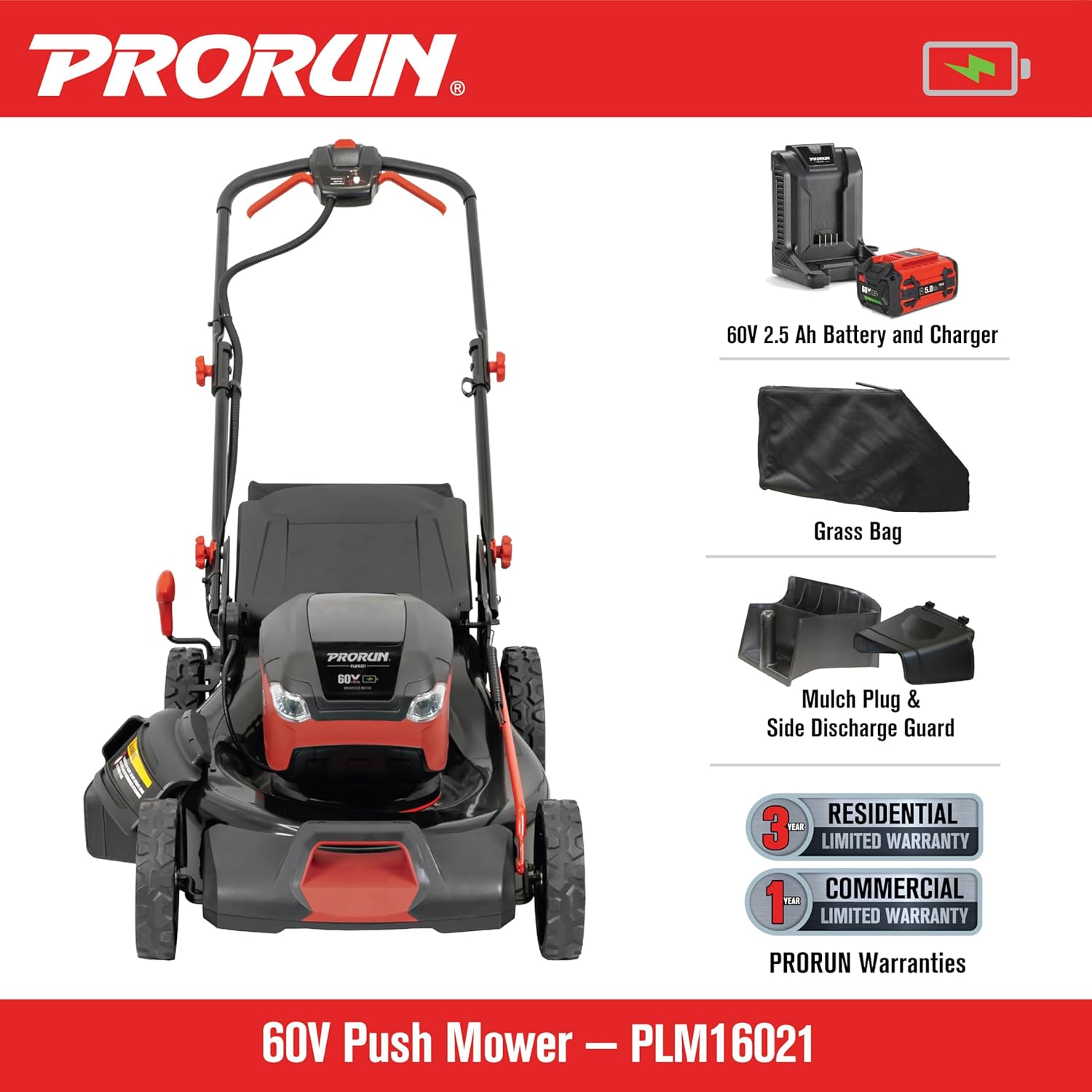 PRORUN 60V lawn mower worth it,should I buy PRORUN 60V mower,PRORUN vs gas mower,PRORUN 60V pros cons,best battery mower for lawn,PRORUN PLM16021 honest unboxing and complete package contents