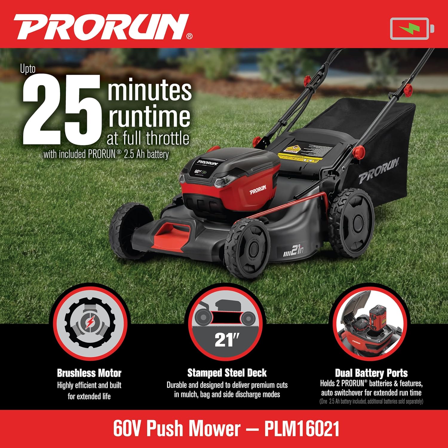PRORUN 60V lawn mower worth it,should I buy PRORUN 60V mower,PRORUN vs gas mower,PRORUN 60V pros cons,best battery mower for lawn,PRORUN PLM16021 honest performance testing and real-world results