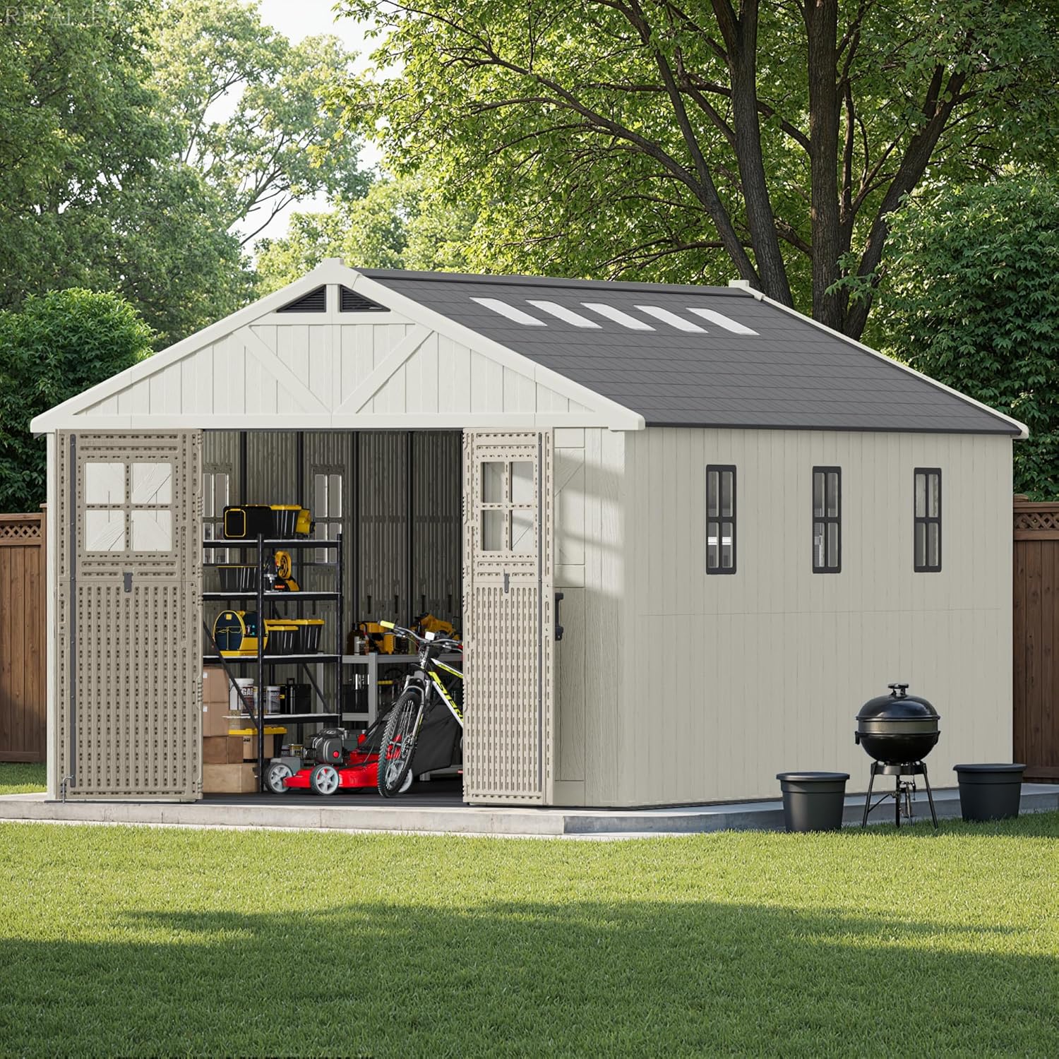 Patiowell 10x16 shed worth it,should I buy Patiowell shed,Patiowell vs other resin sheds,Patiowell 10x16 pros cons,Patiowell shed worth buying,best resin storage shed for backyard unboxing and complete package contents