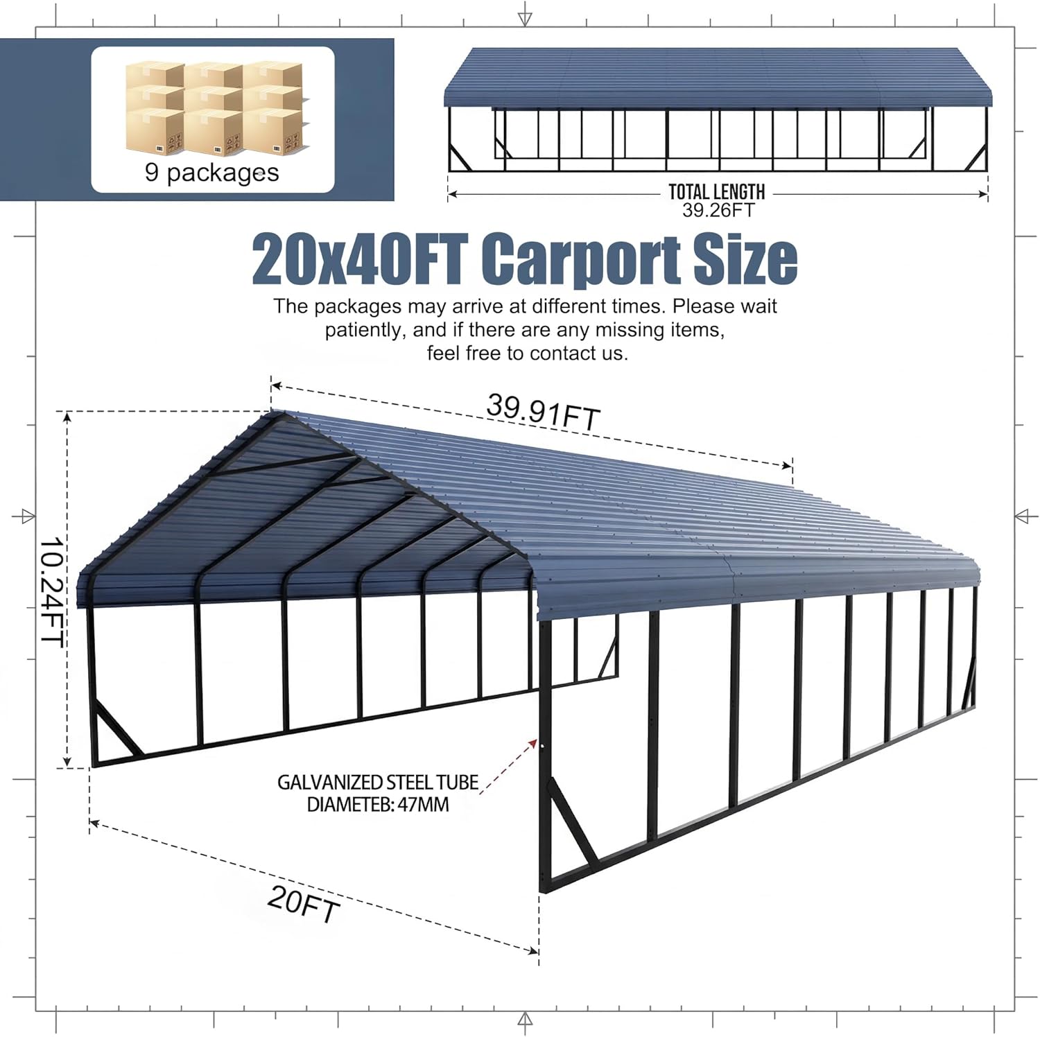 Poborin metal carport worth buying,should I buy a Poborin carport,Poborin carport pros cons,best metal carport for vehicles,heavy duty carport worth it,Poborin 20x20 carport honest unboxing and complete package contents