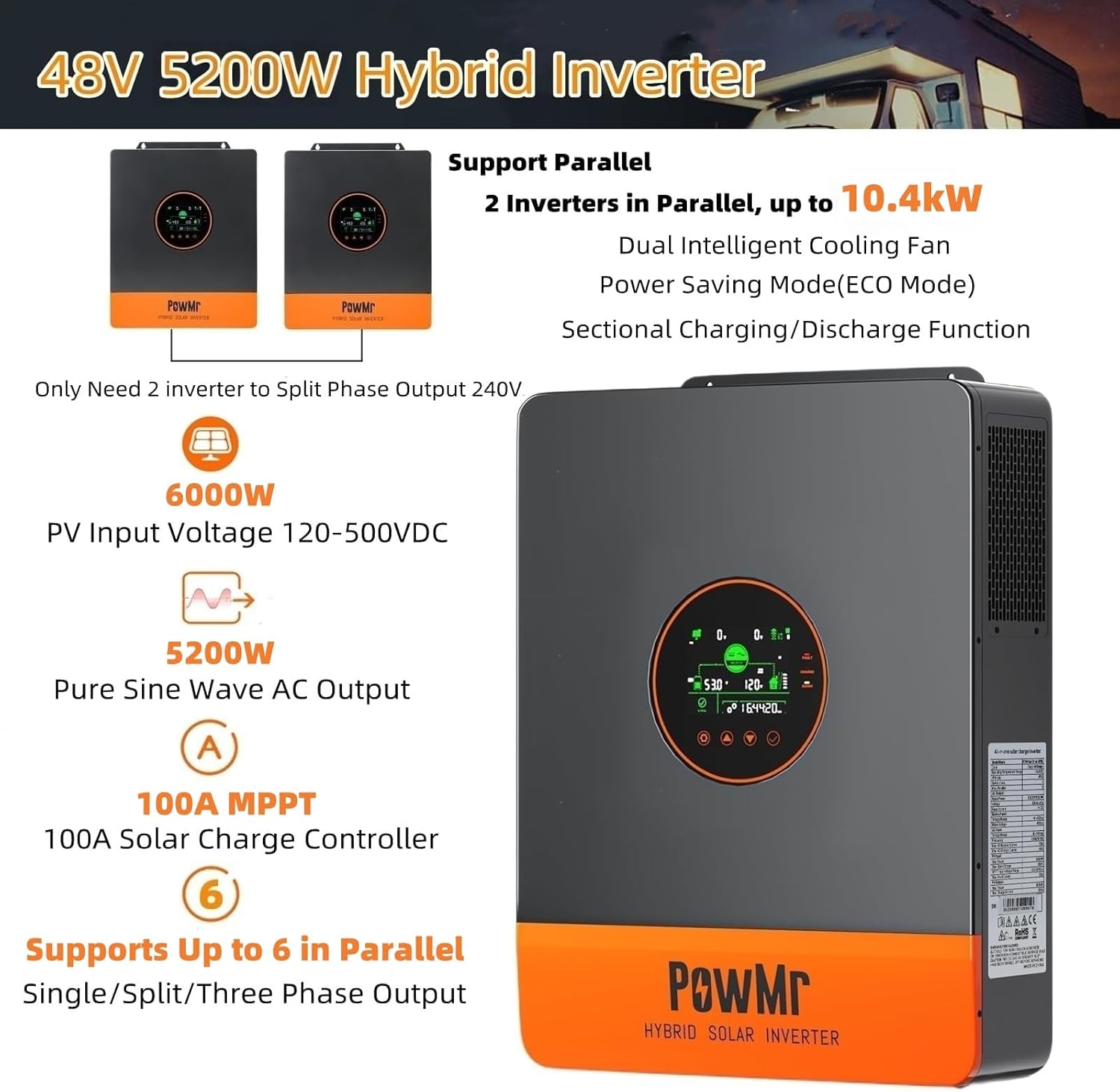 PowMr 5200W inverter worth buying,should I buy PowMr 5200W inverter,PowMr 5200W vs alternatives,PowMr 5200W pros cons,best solar inverter for RV,PowMr 5200W honest assessment unboxing and complete package contents