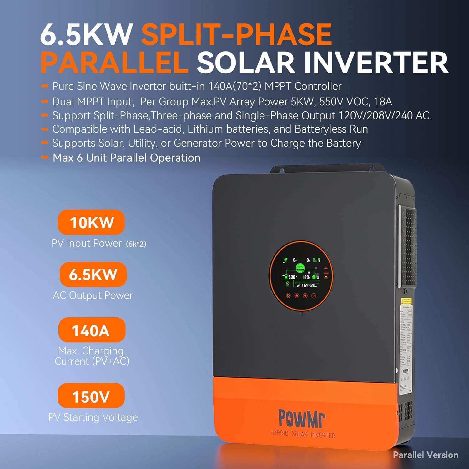 PowMr 6500W inverter worth it,should I buy PowMr 6500W inverter,PowMr inverter pros cons,best 48V hybrid inverter for RV,PowMr 6500W vs competitors,6500W solar inverter for vehicle performance testing and real-world results