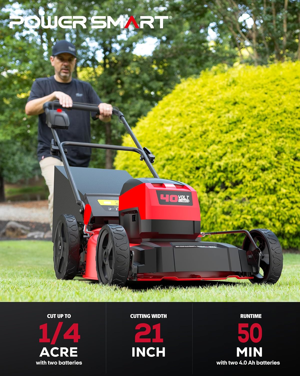 PowerSmart 40V lawn mower worth it,should I buy PowerSmart 40V mower,PowerSmart 40V vs gas mower,PowerSmart 40V pros cons,PowerSmart MB2400B worth buying,best cordless mower for 1/4 acre unboxing and complete package contents