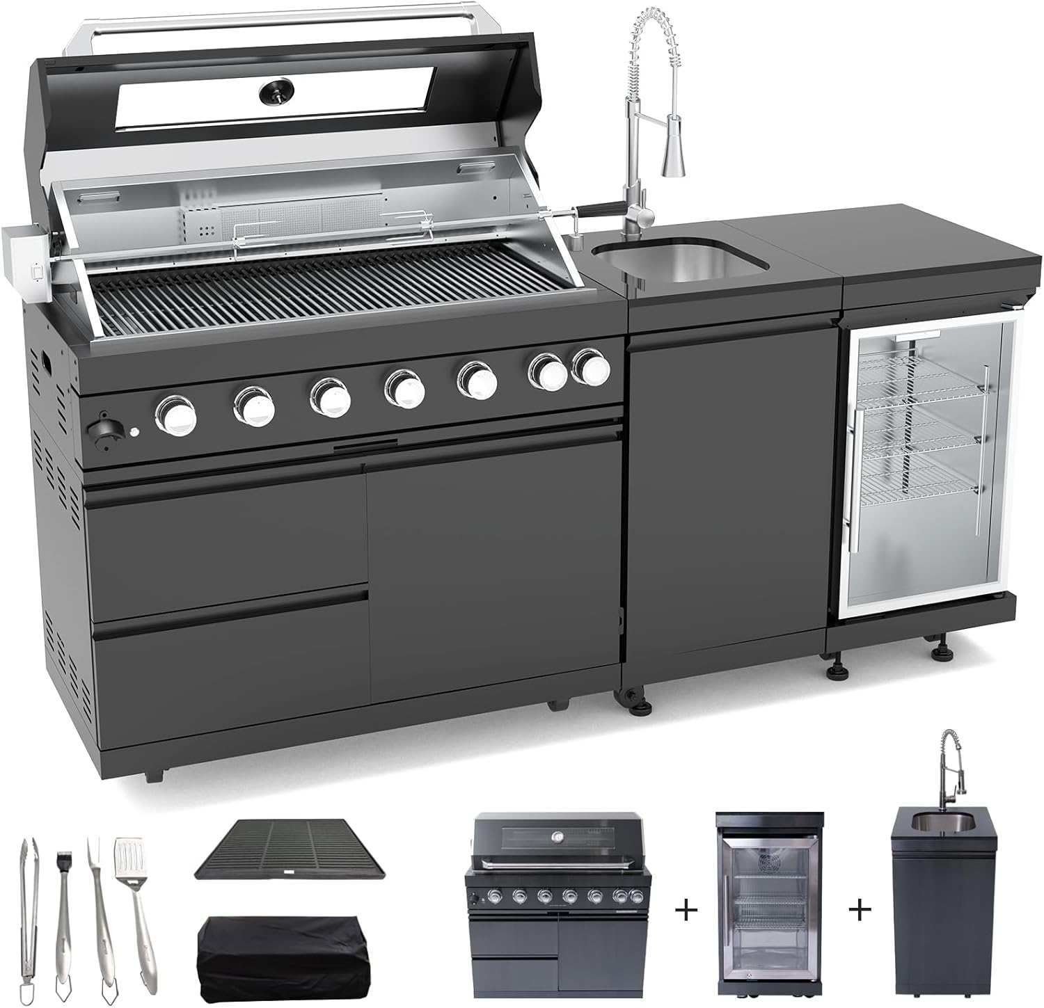 Image 1 of QEEKA outdoor kitchen island worth it