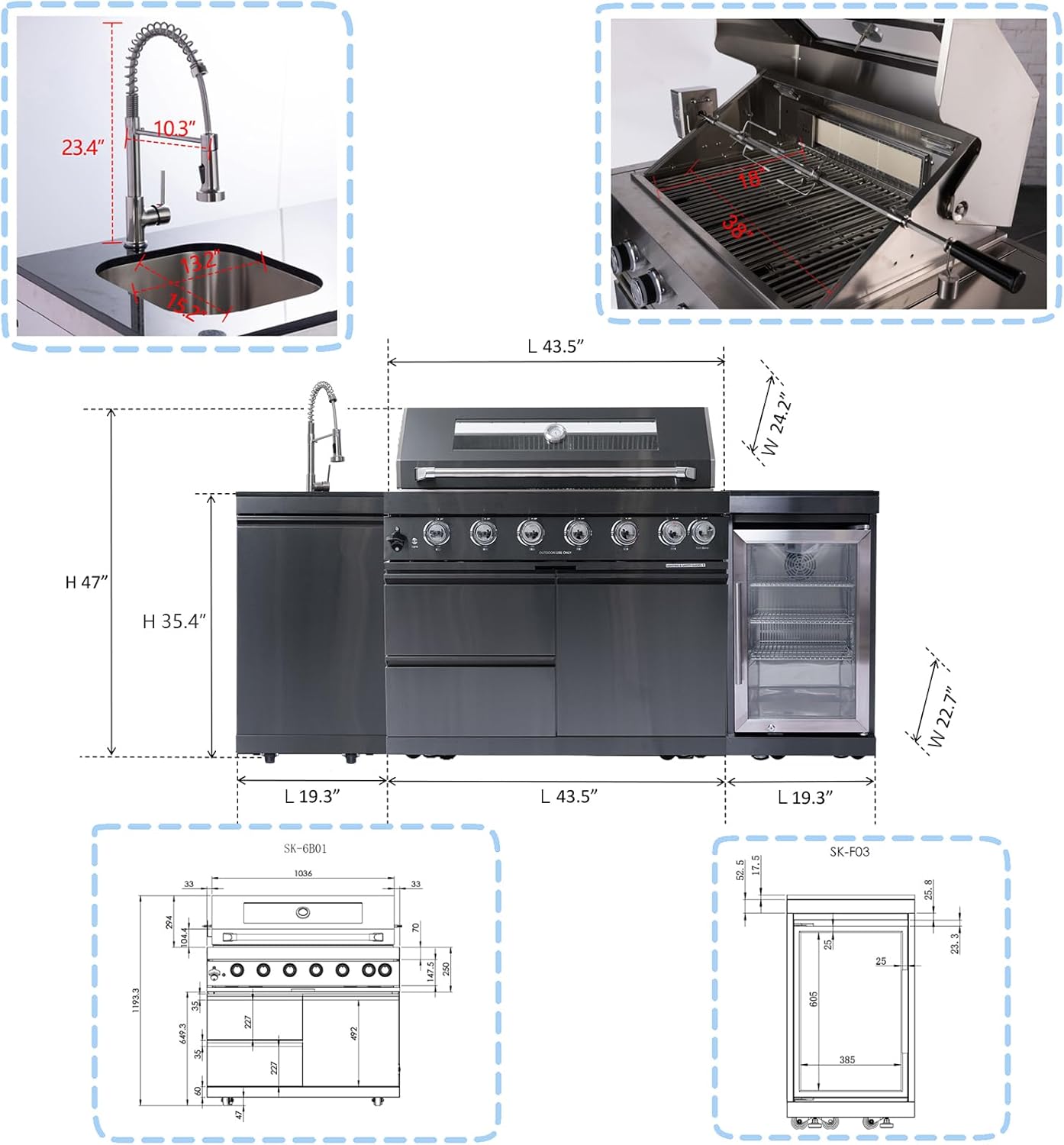 QEEKA outdoor kitchen island worth it,should I buy QEEKA outdoor kitchen,QEEKA outdoor kitchen pros cons,best outdoor kitchen island for patio,QEEKA 82 inch grill honest,outdoor kitchen island buying guide unboxing and complete package contents