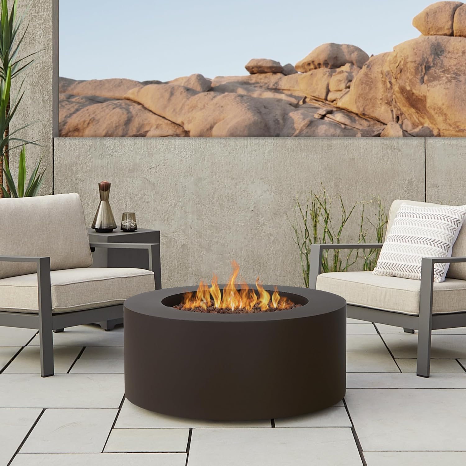 Image 1 of Real Flame Aegean 36 fire pit table