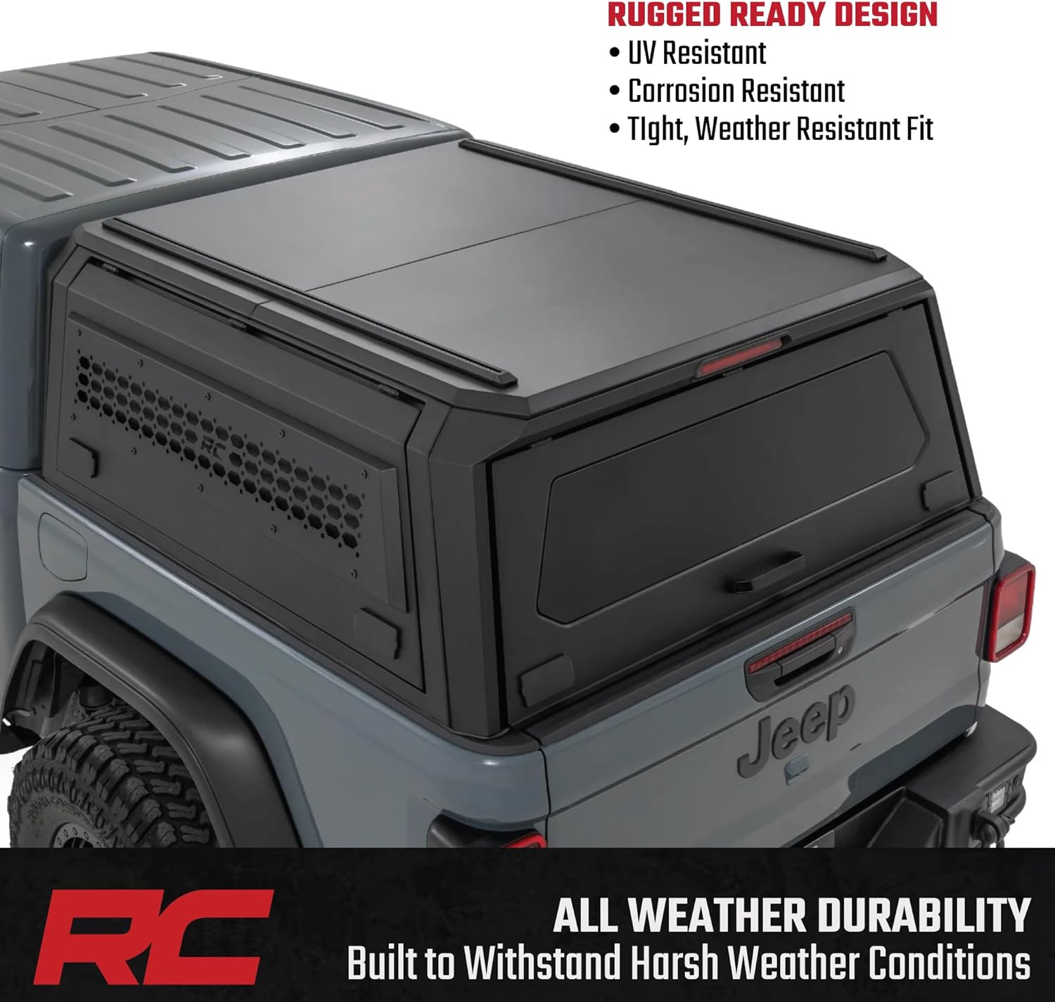 Rough Country Gladiator bed cap worth it,should I buy Rough Country bed cap,Rough Country vs other Gladiator toppers,Rough Country bed cap pros cons,best truck bed cap for Jeep,Rough Country topper honest opinion unboxing and complete package contents