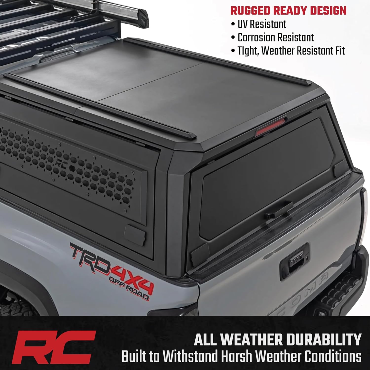 Rough Country Tacoma bed cap worth it,should I buy Rough Country bed cap,Rough Country vs ARE topper,Rough Country modular topper pros cons,best truck bed cap for Tacoma,Rough Country gullwing doors honest unboxing and complete package contents
