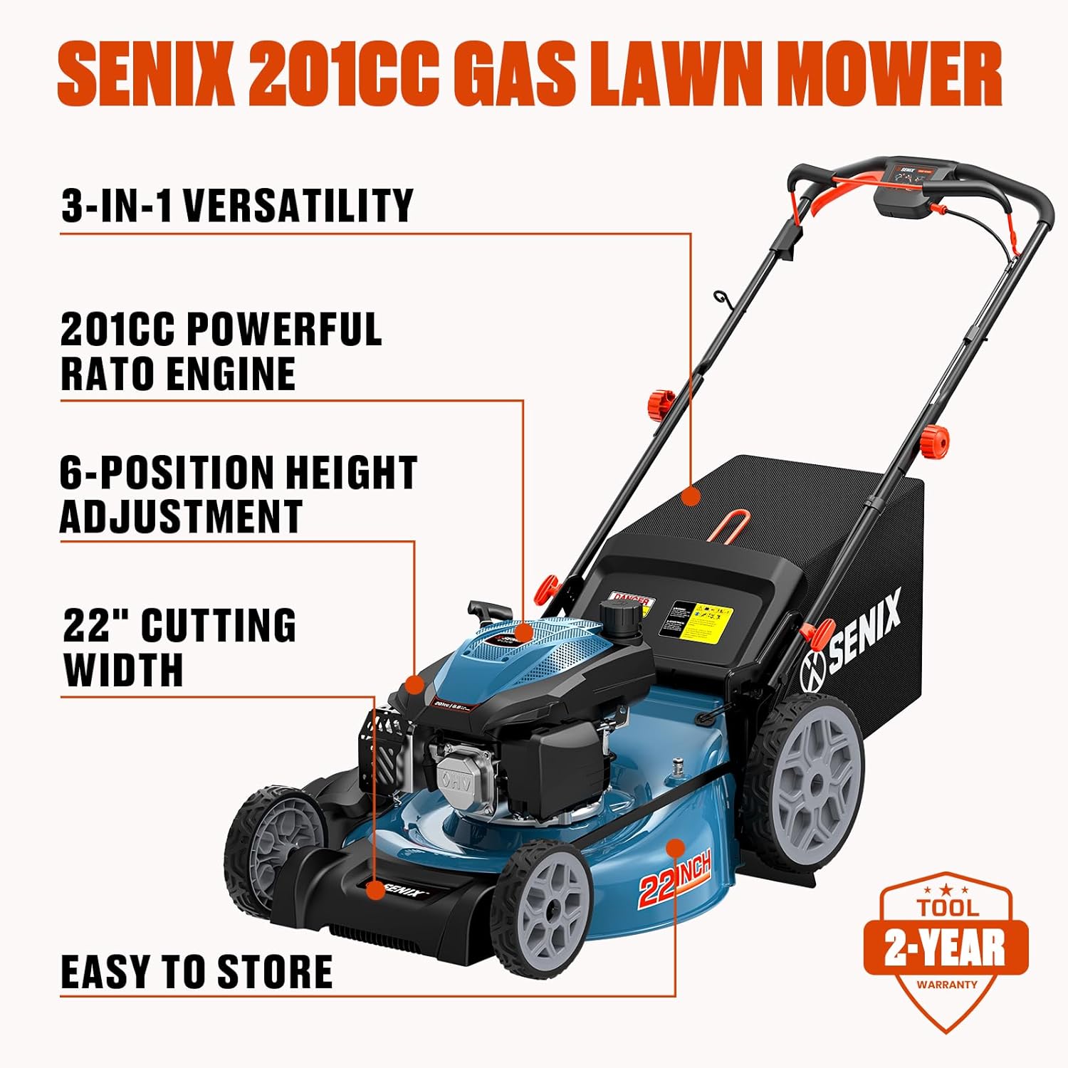 SENIX 22 Inch Gas Mower Worth Buying? Our Honest Hands-On Experience 4 SENIX 22 inch gas mower worth buying,should I buy SENIX gas mower,SENIX mower pros cons,best 22 inch self-propelled mower,SENIX vs Toro mower,SENIX 201cc engine performance performance testing and real-world results