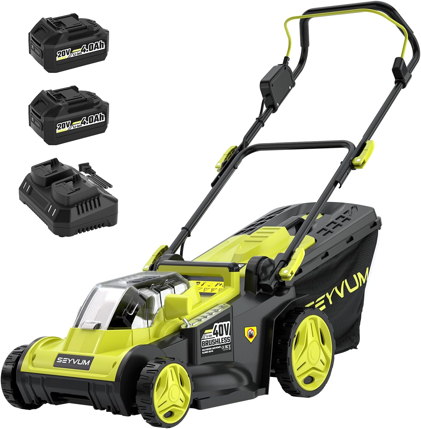 Image 1 of SEYVUM 40V lawn mower worth it