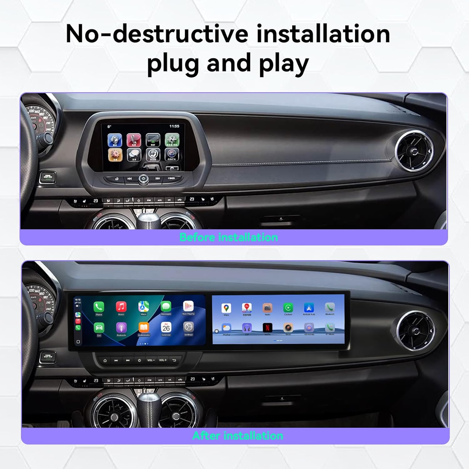 SNATEEN 12.3 inch dual screen car radio worth it,should I buy SNATEEN dual screen radio,SNATEEN vs other Chevy Camaro stereos,SNATEEN 12.3 inch pros cons,best dual screen head unit for Camaro,SNATEEN radio worth buying unboxing and complete package contents