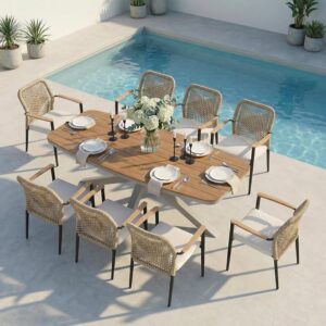 Image 1 of SUNSITT 9 piece patio dining set