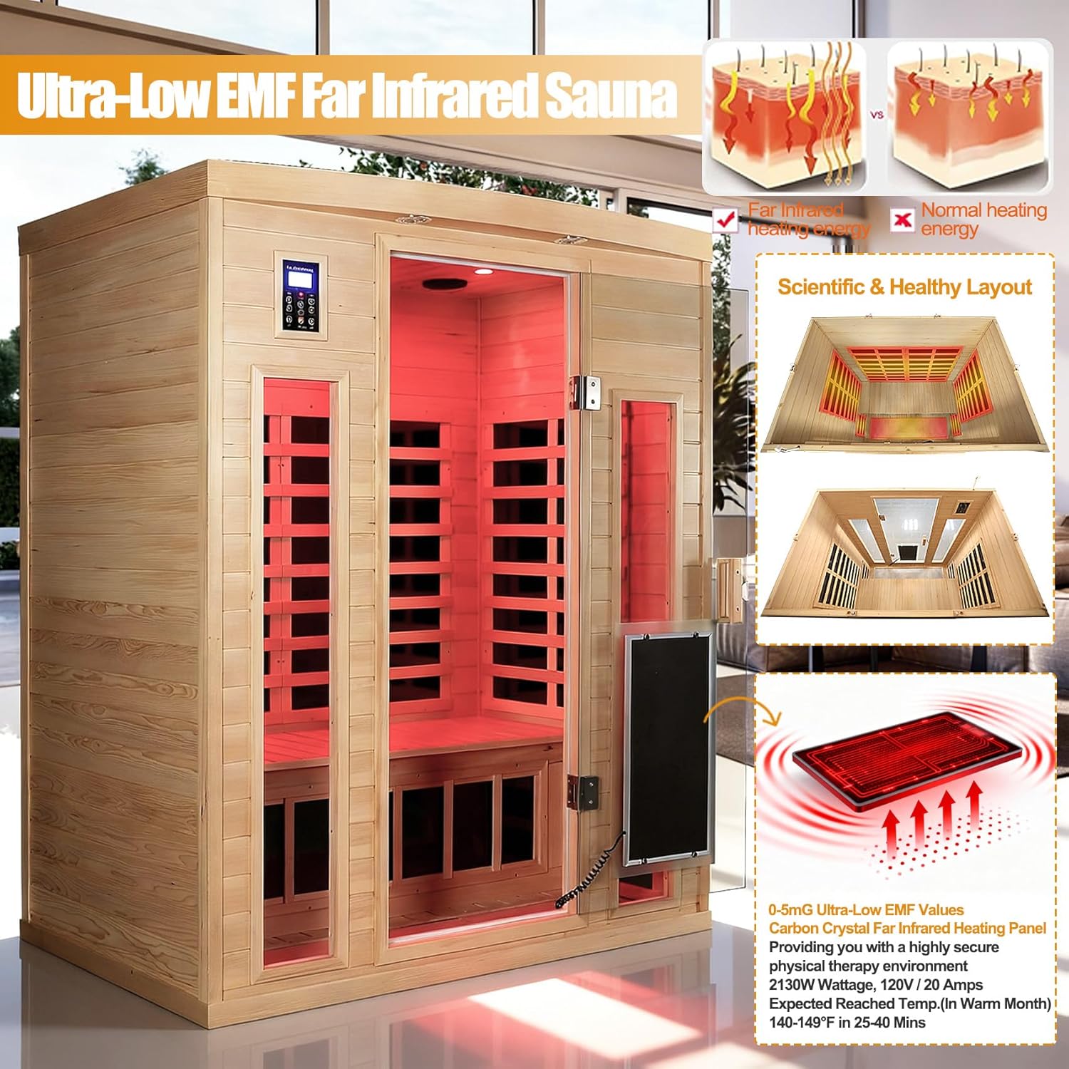 SalusHEAT 3 person infrared sauna,best infrared sauna for home,low EMF sauna benefits,SalusHEAT sauna pros cons,3 person sauna worth buying,far infrared sauna for muscle relief performance testing and real-world results