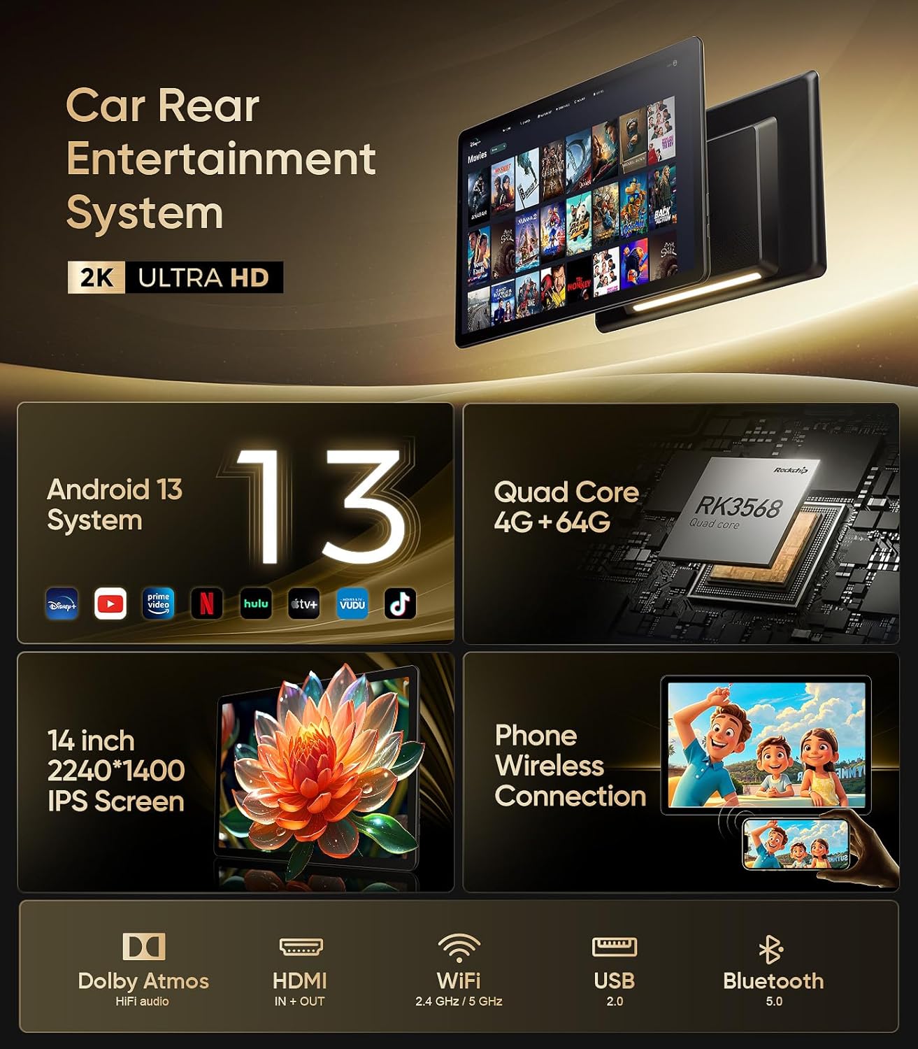 Seventour 14 inch Car Headrest Monitor Worth It? Our Honest Experience 2 Seventour 14 inch car headrest monitor worth it,should I buy a Seventour headrest monitor,Seventour vs other car TVs,Seventour headrest monitor pros cons,best Android car headrest monitor,car headrest TV worth buying unboxing and complete package contents