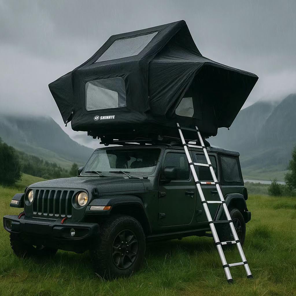 ShinHye rooftop tent worth it,should I buy ShinHye rooftop tent,ShinHye tent pros cons,best hard shell rooftop tent,inflatable rooftop tent for car,ShinHye tent honest experience performance testing and real-world results