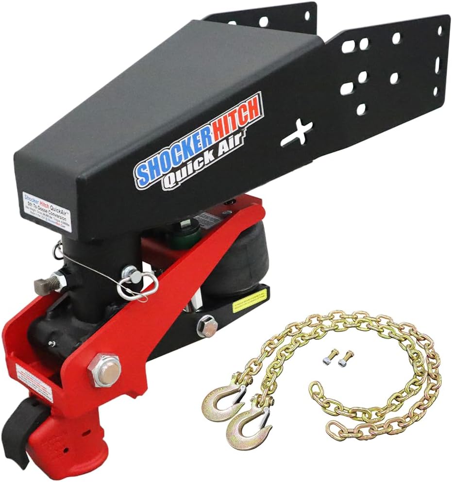 Shocker Quick Air 5th wheel conversion kit worth it,should I buy Shocker Quick Air conversion,Shocker Quick Air vs other hitches,Shocker Quick Air pros cons,Shocker Hitch conversion kit worth buying,best gooseneck conversion kit for 5th wheel unboxing and complete package contents