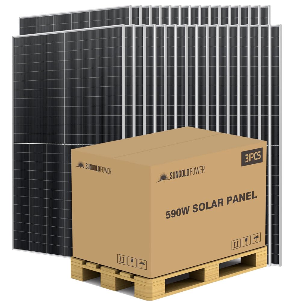 Image 1 of Sungoldpower 590W bifacial solar panel worth it