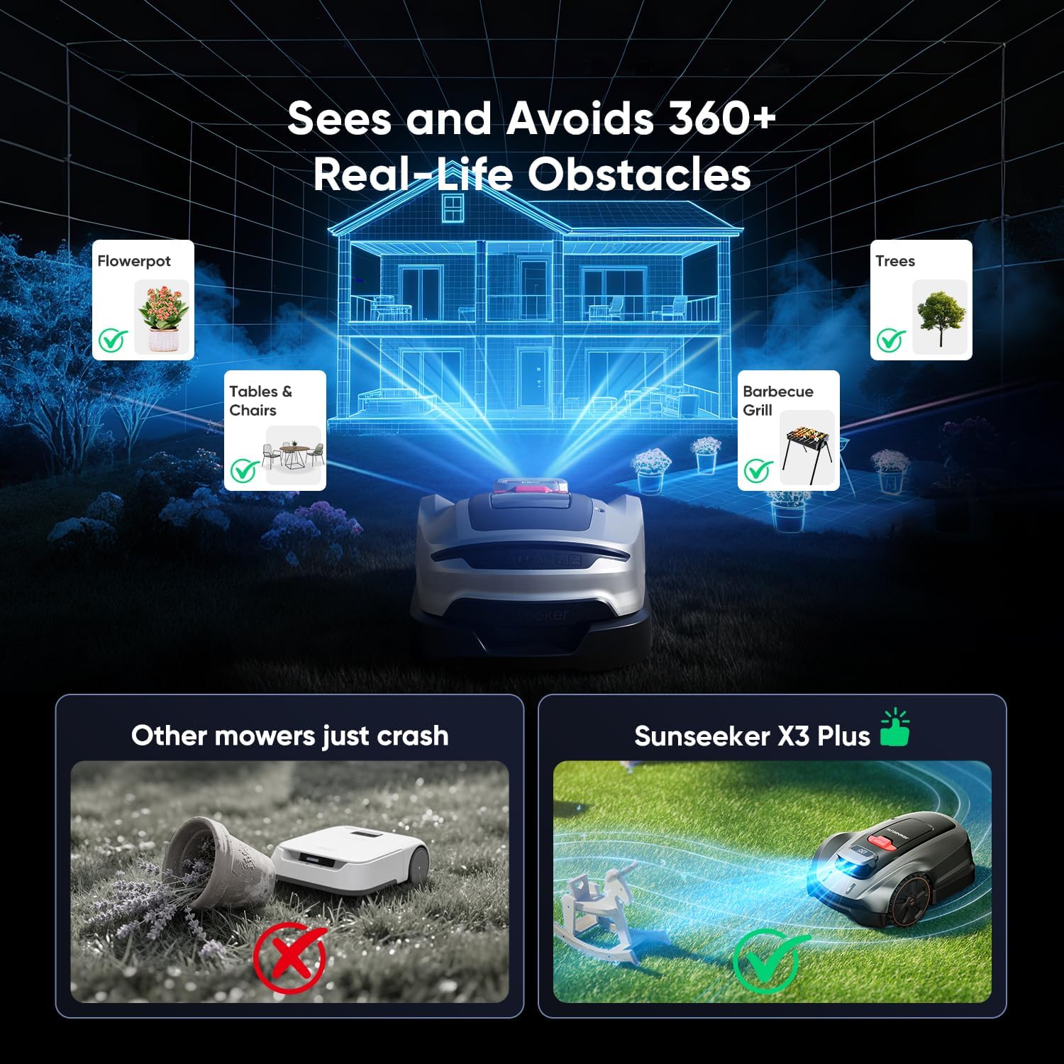 Sunseeker X3 Plus robot lawn mower worth buying,should I buy Sunseeker X3 Plus,Sunseeker X3 Plus vs alternatives,Sunseeker X3 Plus pros cons,best no wire robot lawn mower for small yards,Sunseeker X3 Plus AI RTK navigation performance testing and real-world results
