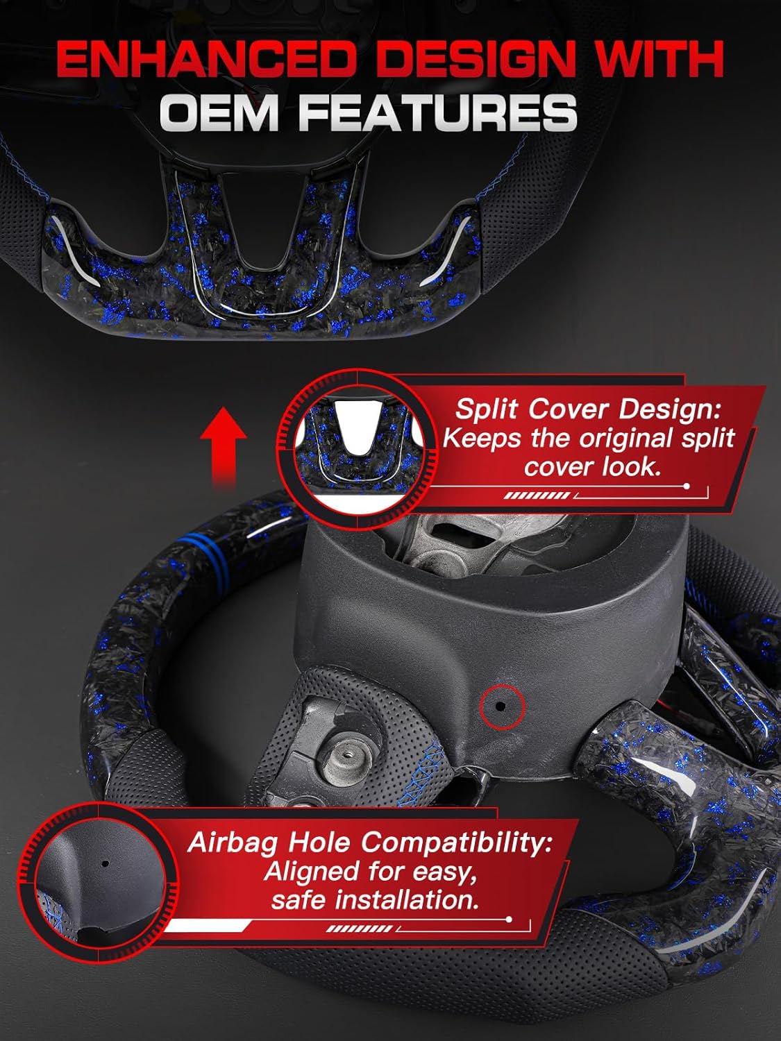 Step-by-step guide for TESFEEL forged carbon steering wheel,TESFEEL steering wheel worth buying,forged carbon wheel for Dodge,LED steering wheel pros cons,best aftermarket steering wheel for Challenger,should I buy a TESFEEL wheel - complete tutorial