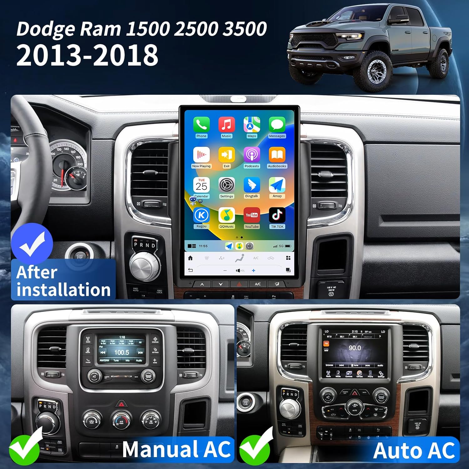 Toeeklsa Dodge Ram radio upgrade worth it,should I buy Toeeklsa radio for Ram,Toeeklsa vs other Ram stereos,Toeeklsa 14.4 inch screen pros cons,best radio upgrade for Dodge Ram 1500,Toeeklsa Android 13 head unit honest unboxing and complete package contents