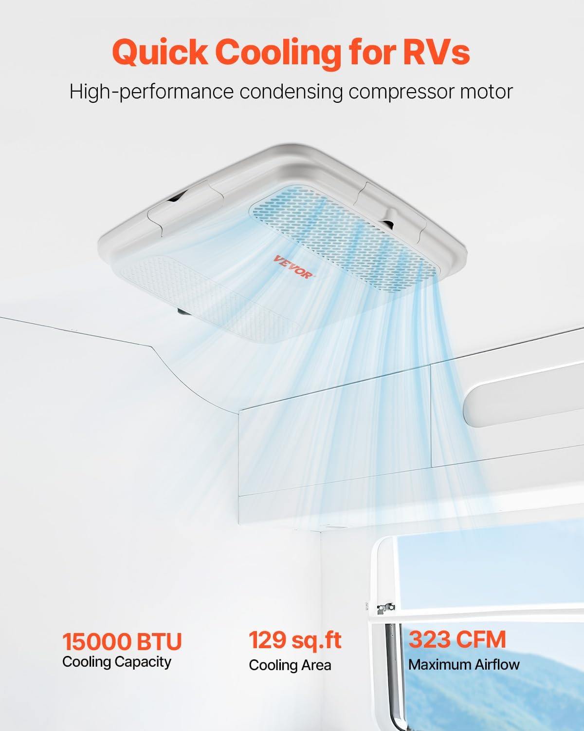 VEVOR RV air conditioner worth it,should I buy VEVOR RV AC,VEVOR 15000 BTU AC pros cons,best RV air conditioner for camper,VEVOR rooftop AC worth buying,quiet RV AC unit for van unboxing and complete package contents