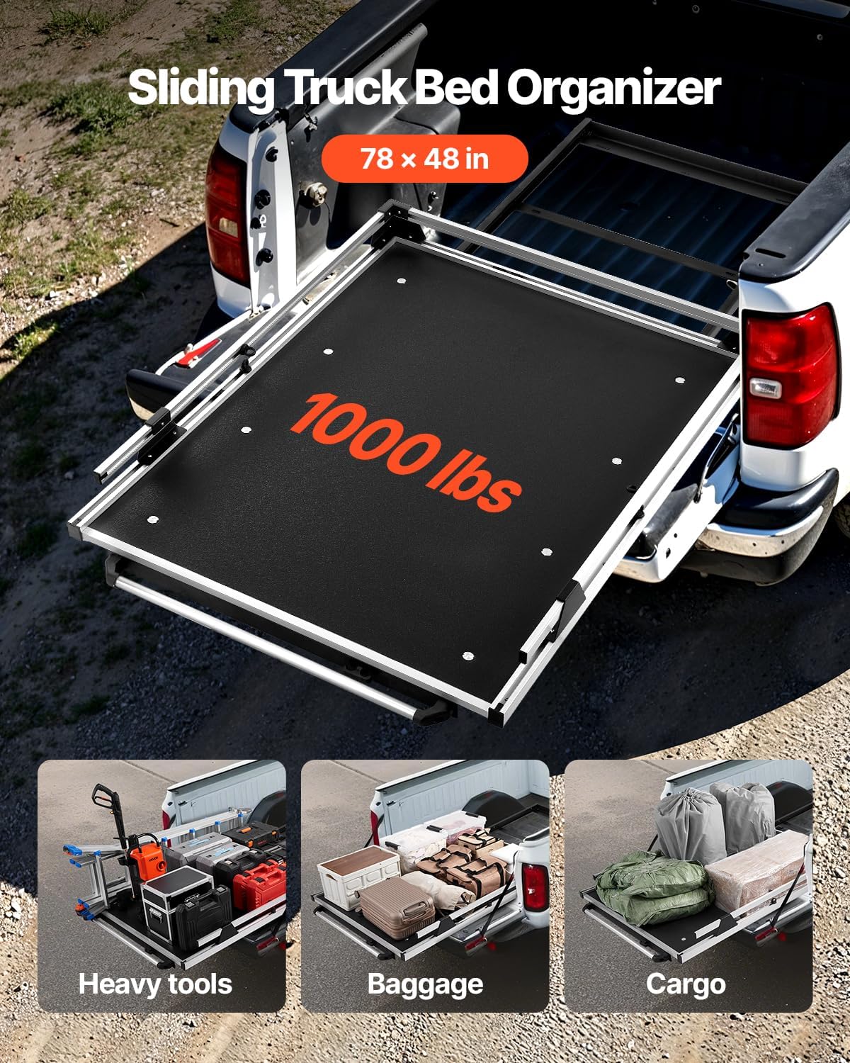 VEVOR truck bed organizer worth it,should I buy VEVOR truck bed drawer,VEVOR bed slide vs alternatives,VEVOR sliding tray pros cons,best truck bed storage drawer,heavy duty truck bed organizer buying unboxing and complete package contents