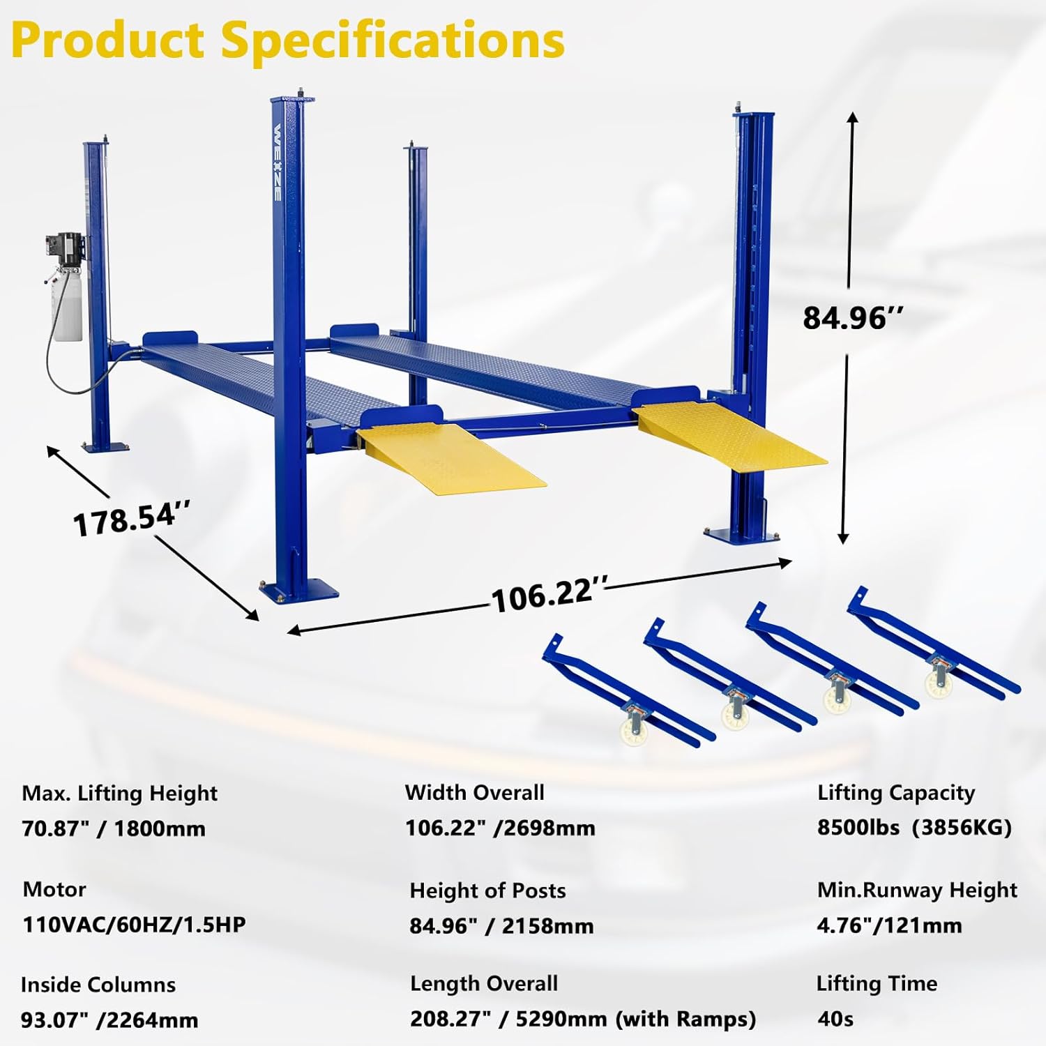 Step-by-step guide for WEIZE 4 post lift worth buying,should I buy a WEIZE 4 post lift,WEIZE 8500 lb lift pros cons,best 4 post lift for home garage,WEIZE lift vs alternatives,is the WEIZE car lift good - complete tutorial