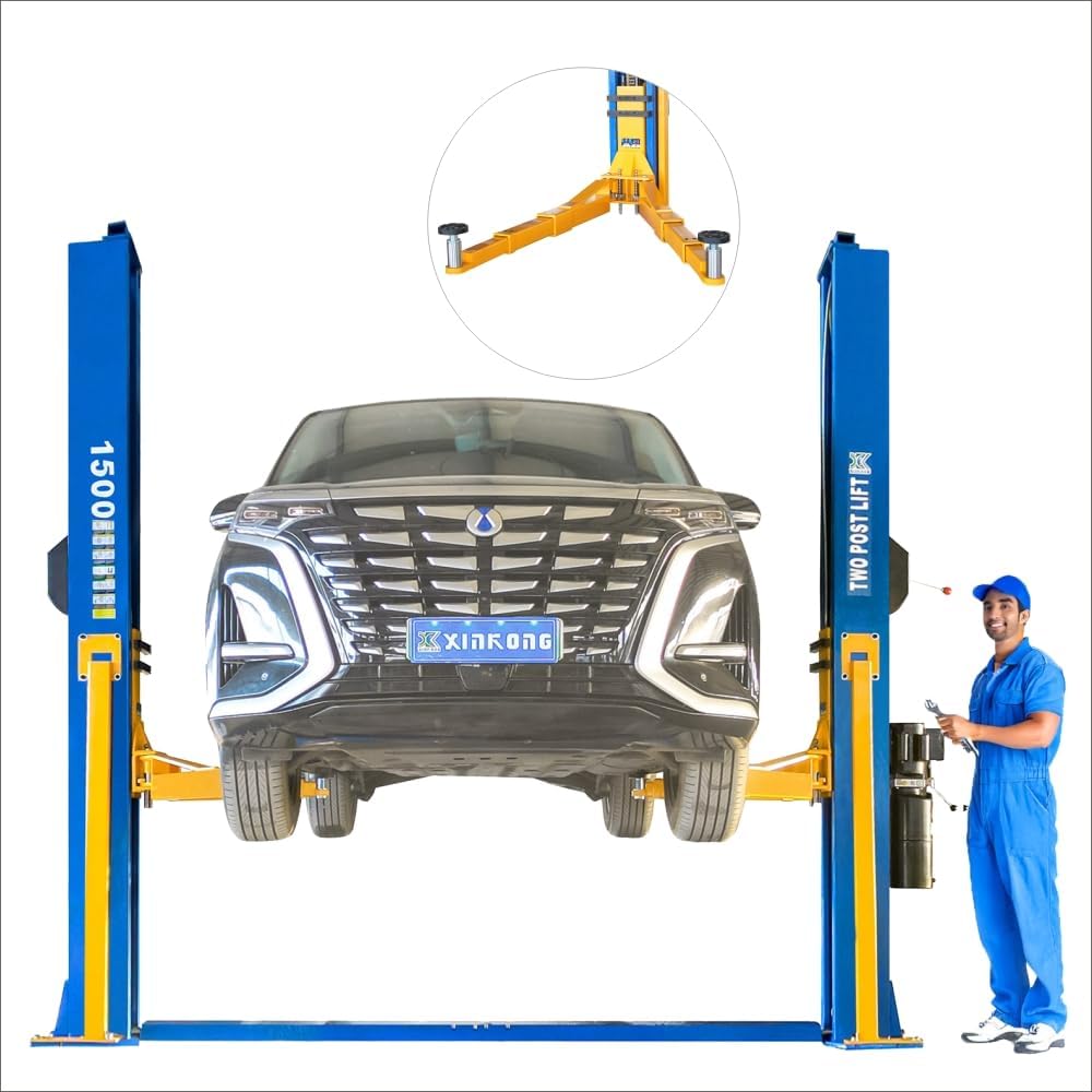 XK-1500 two post lift worth it,should I buy XK-1500 lift,XK-1500 vs other lifts,XK-1500 pros cons,best two post lift for home garage,XK-1500 lift honest experience unboxing and complete package contents