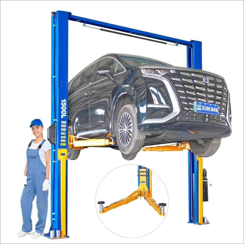 XK-1500L car lift worth it,should I buy XK-1500L lift,XK-1500L vs other lifts,XK-1500L pros cons,best two-post lift for home garage,XK-1500L honest experience unboxing and complete package contents